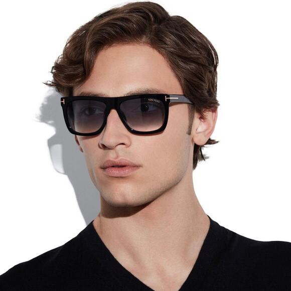 New, TOM FORD Morgan Sunglasses TF513 01W Authentic - Picture 1 of 13